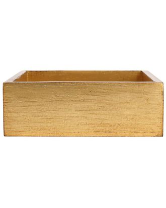 Vietri Vietri Florentine Wooden Accessories Gold Cocktail Napkin Holder With $8 Credit