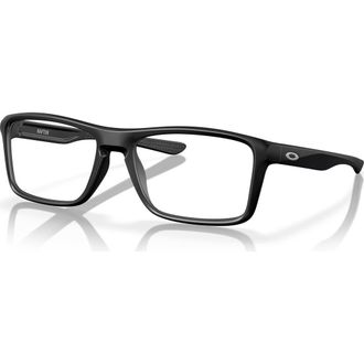 Oakley 55mm Rectangle optical glasses in Black at Nordstrom