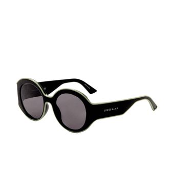 Longchamp Womens 53 mm Black Sunglasses