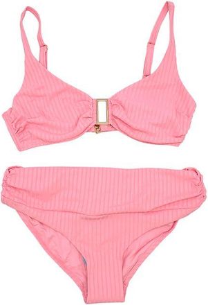 Melissa Odabash Blush-pink ribbed Bel Air underwired bikini Size M