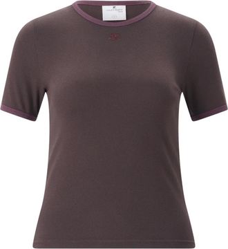 Courr&egrave;ges AC T-Shirt - Dames - T-shirts - Paars - XS - Katoen - Tops