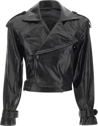 Twentyfourhaitch Mujer, Chaquetas, Negro, Talla: L
