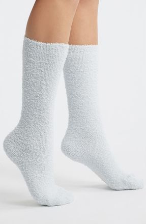 SKIMS Cozy Crew Socks in Zen Blue at Nordstrom