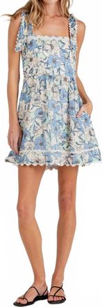 Sundays Vista Floral Winslet Dress In Blue