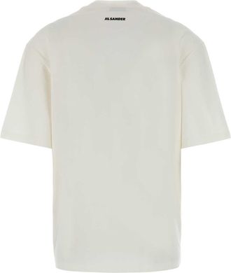 Jil Sander Graphic-Print Cotton T-Shirt - White