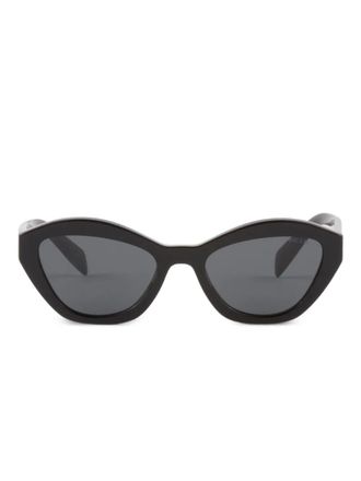 Prada cat-eye sunglasses - women - Recycled Bio Acetate - One Size - Black