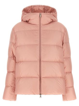 Moncler Pink Quilted Hood Jacket