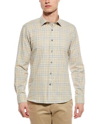 Scott Barber Weekend Heathered Plaid Shirt