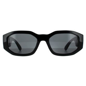 Versace Rectangle Black Dark Grey VE4361 Sunglasses