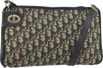 Dior Pre-owned Trotter Canvas Schoudertas - Dames - Vintage Schoudertas - Veelkleurig - ONE Size - Leer - Vintage
