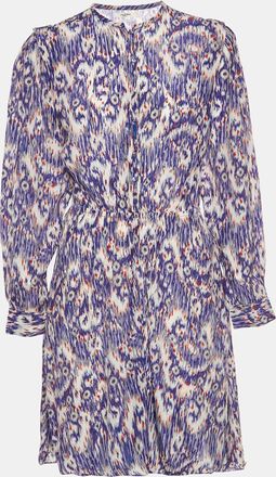 Isabel Marant Etoile Blue Abstract Print Yandra Knee Length Dress