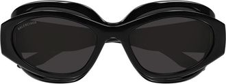 Balenciaga Sunglasses Bb0456 S 001 Black/Grey Unisex
