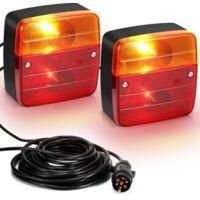 OEM Adecuado Para Luces Traseras Magn&eacute;ticas De Remolque: Luces Magn&eacute;ticas De 12 V Para Remolque, Luces Traseras Con Intermitentes, Luces De Matr&iacute;cula Para