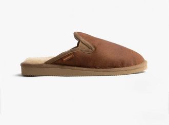 Shepherd Adam Mens Sheepskin Mules Antique/cognac - Brown - Size UK 11.5