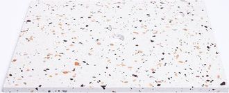 Saniclass Tops Topblad - 60x1.8x46cm - 1 afvoer - 1 kraangat - Terrazzo