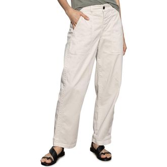 Sanctuary Cruiser Stretch Cotton Barrel Chinos in Light Oat at Nordstrom Rack, Size 26