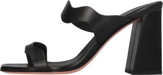 Santoni Adriatica Mules - Dames - Muiltjes - Zwart - 40 EU - Leer - Schoenen