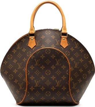 Louis Vuitton Borsa a mano Ellipse MM con monogramma 1998 - Marrone