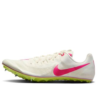 Nike Ja Fly 4 Track and Field Sprinting Spikes White Pink Light Lemon DR2741-100