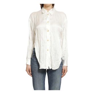Khaite Dames, Blouses & Shirts, Wit, Maat: XS Katoen