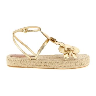 Zimmermann Orchid Espadrille - female - Zimmermann - Flat Sandals - Yellow - 8 UK - Shoes