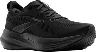 Brooks Womens Glycerin Gts 22 Running Shoes In Black/black/ebony