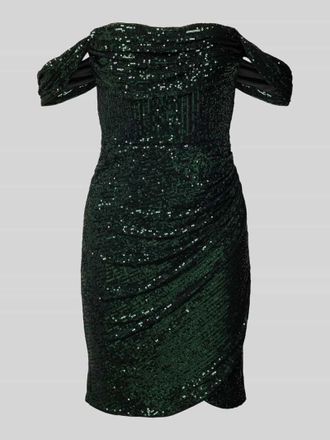 Lipsy Cocktailkleid mit Paillettenbesatz in Gruen, Gr&ouml;&szlig;e 32