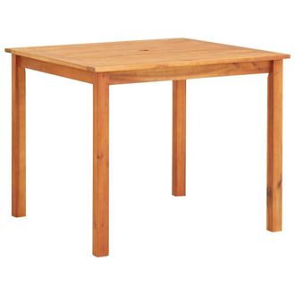 Berkfield Home Garden Table 88x88x74 cm Solid Acacia Wood | Size: 88 x 88 x 74 cm
