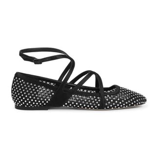 Jimmy Choo London Schoenen, Dames, Zwart, 39 EU, Leer, Astoria Flat