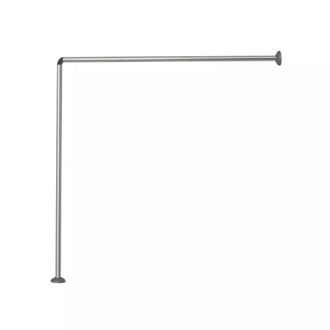 Trade Shop Trade Shop - Bastone For Sale Doccia Universale L Con Aste 90x90 Cm Argento 79520