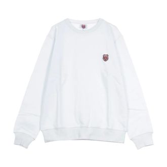 K-Swiss Uomo, Felpe, Bianco, XL, new