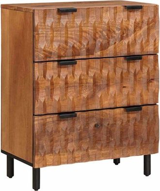 vidaXL Aparador Acabado De Acacia Marr&oacute;n 60 X 33 X 75 Cm Vidaxl