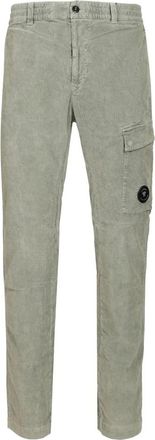 C.P. Company Katoenen Corduroy Broek - Heren - Slim Fit Broeken - Grijs - M - Katoen - Broeken