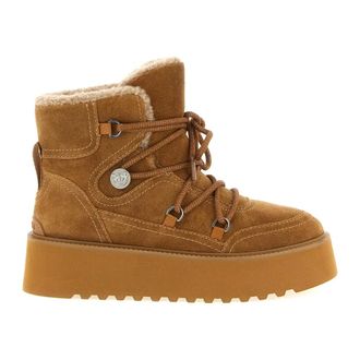 Pinko Pinko, Schoenen, Dames, Bruin, 40 EU, Su&egrave;de, Martina Enkellaarzen