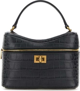 Balenciaga Denim Blue Leather Rodeo Handbag