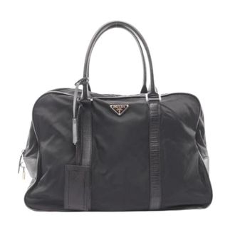 Prada Pre-owned Weekend Bags, unisex, Black, Size: ONE SIZE Pre-owned Boston Handbag