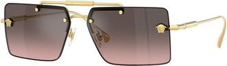 Versace VE2245 100258 Gold/Pink Gradient Grey Flash Silver