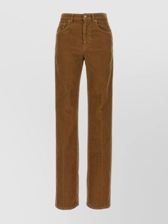 Saint Laurent corduroy trousers with belt loops and pockets