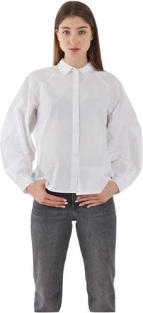 Tommy Hilfiger Wit Langmouw Overhemd - Dames - Overhemden - Wit - M - Katoen - Overhemden