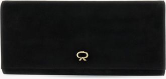 Gianvito Rossi Monica Clutch Bag in Black Suede at Nordstrom