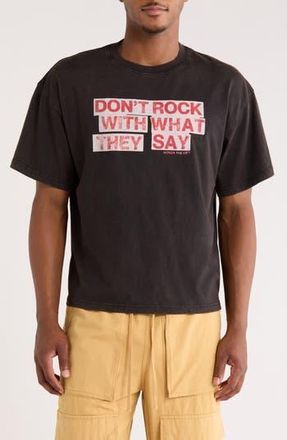 Honor The Gift What They Say Cotton Graphic T-Shirt in Black at Nordstrom Rack, Size Xxx-Large