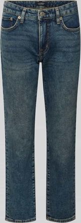 Lauren Ralph Lauren Straight Fit Jeans im Used-Look in Jeansblau, Größe 36