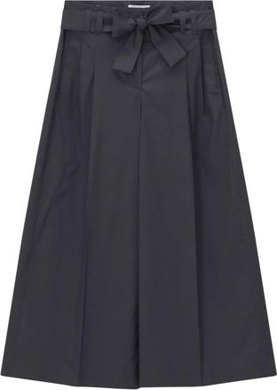 PESERICO Midi Rokken - Dames - Midirokken - Zwart - 2XS - Katoen - Rokken