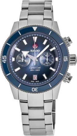 Rado Captain Cook Automatic Steel Chronograph Blue Dial Mens Watch R32145208