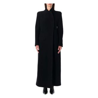 Tom Ford Dames, Mantels, Zwart, Maat: XS Wol