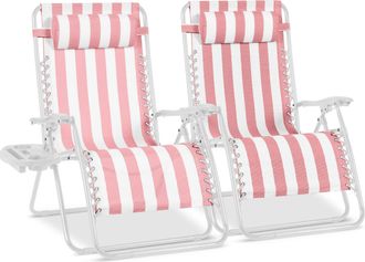 Best Choice Products Set of 2 Extra Wide Zero Gravity Lounge Chair Recliners w/ Cup Holder