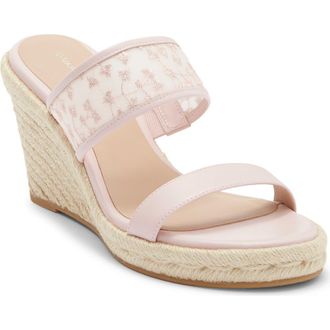 Stuart Weitzman Lily Espadrille Wedge Slide Sandal in Light Blush at Nordstrom Rack, Size 10.5