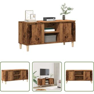 vidaXL Mobile TV antico - Mobile Porta TV Legno Antico 102x35x50 cm in Legno Multistrato