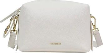 Coccinelle Cross Body Bags, female, White, Size: ONE SIZE Leather Shoulder Bag