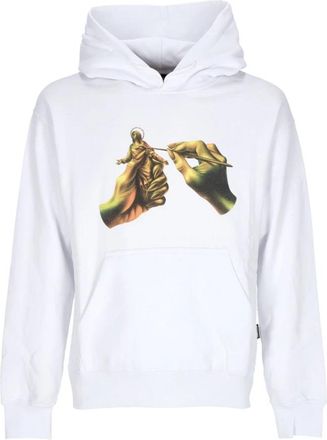 PROPAGANDA Witte hoodie met kangoeroezak - Heren - Hoodies - Wit - XL - Katoen - Hoodies & sweatvesten